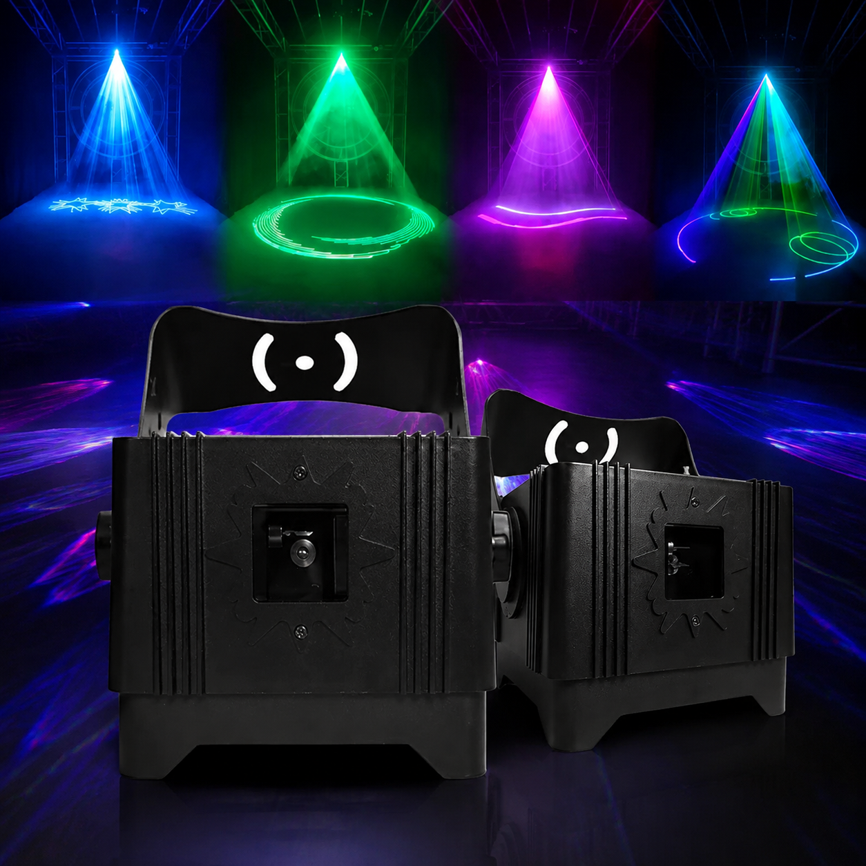 KTVLIGHTS 3W RGB 3D Animation IP65 Waterproof DMX Outdoor Laser Light-A23