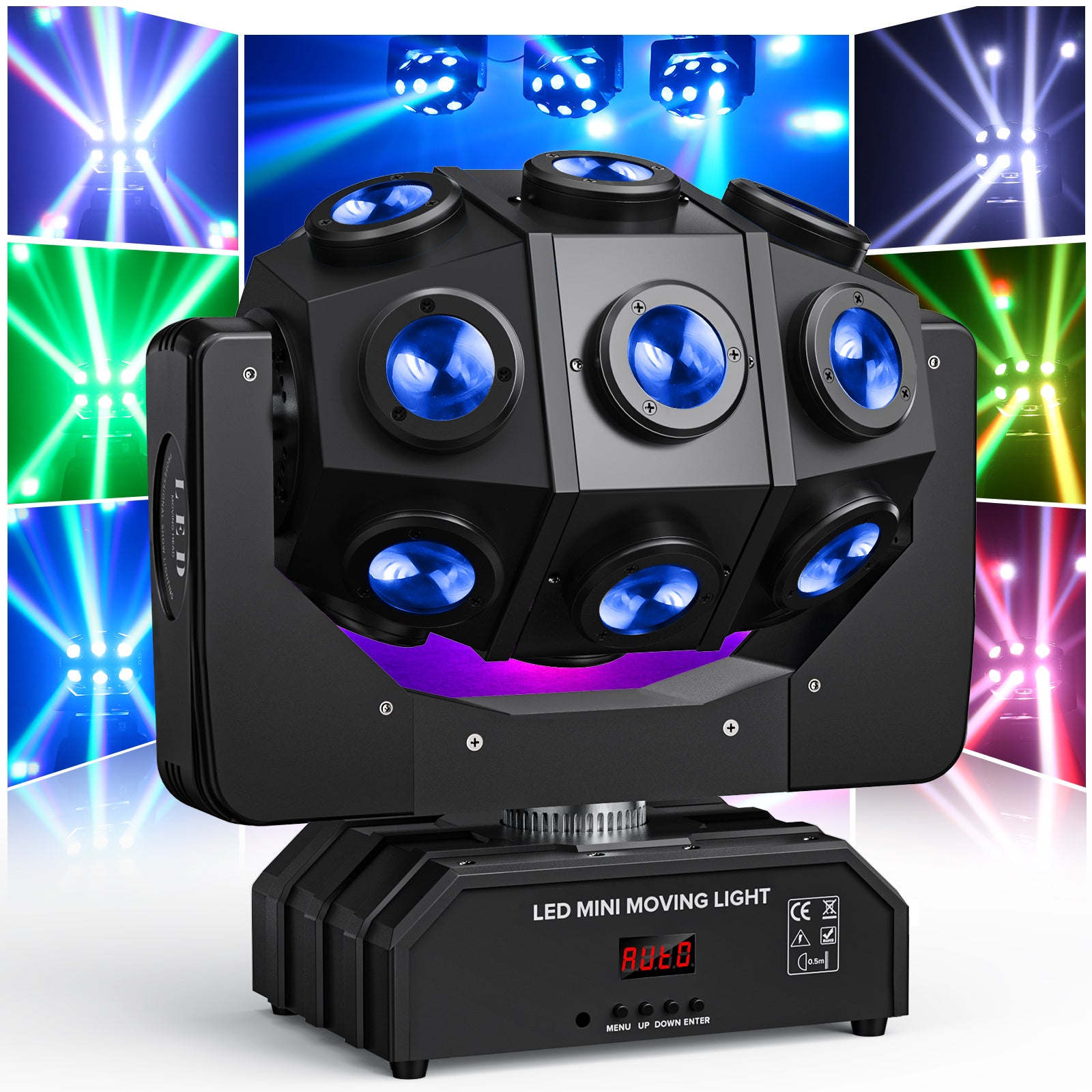 180W RGBW DMX512 Moving Head Beam Stage Light-E33