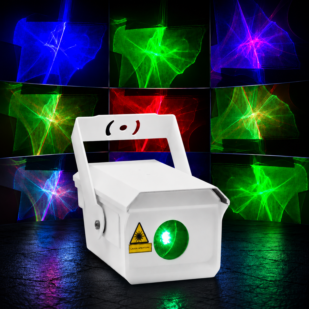 KTVLIGHTS 2W RGB Aurora Effect IP65 Waterproof DMX Outdoor Laser Projection Light-B31