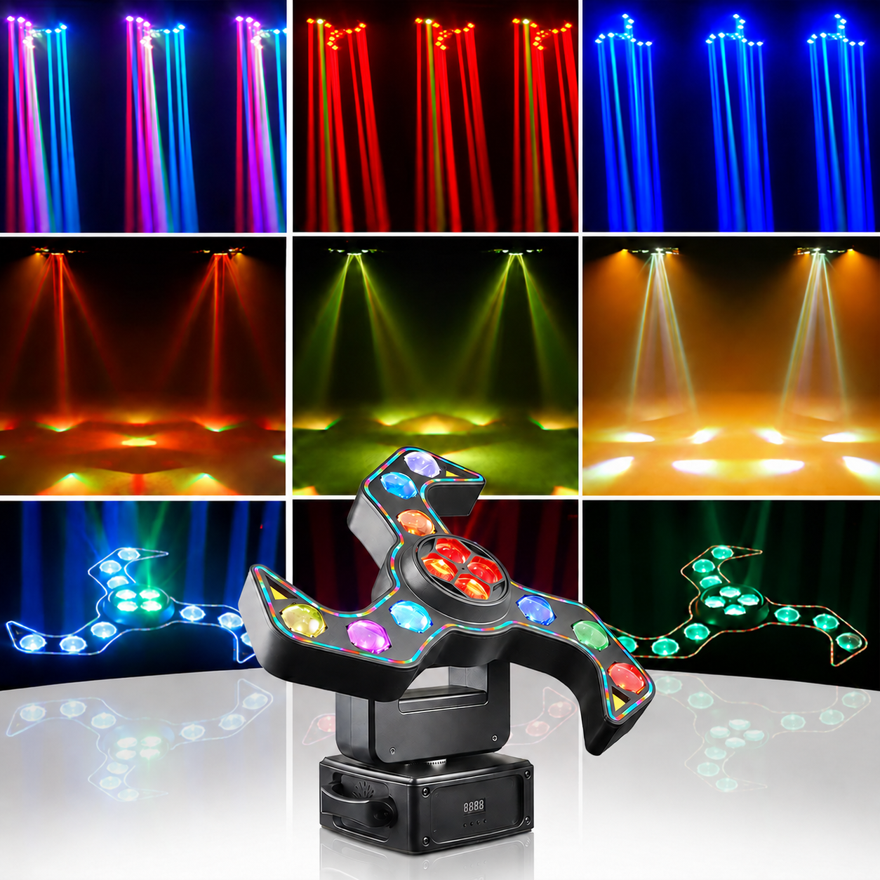 4-in-1 Cyclone Moving Head Light - E70
