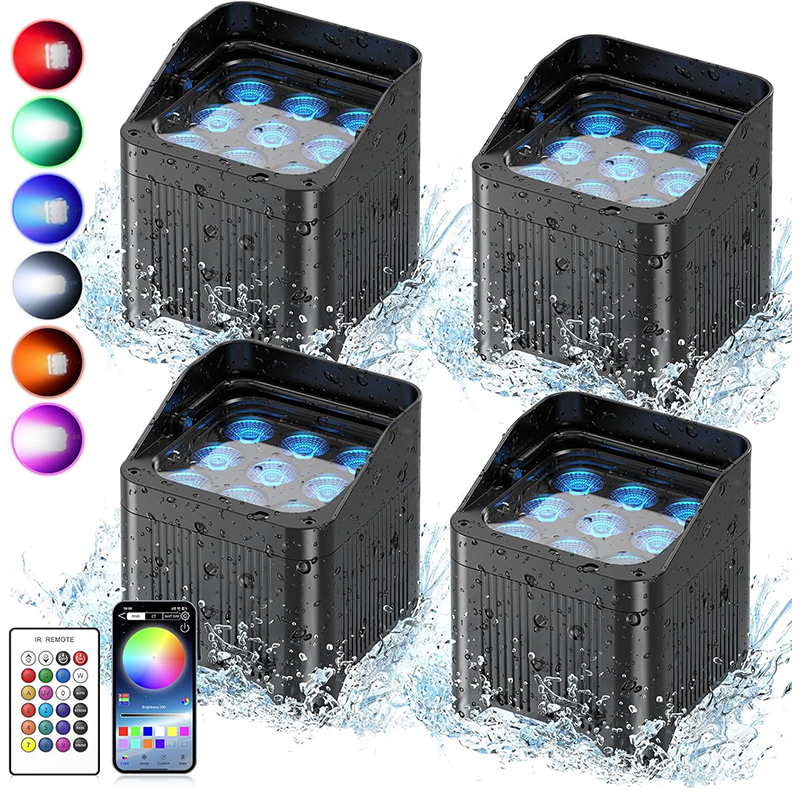 9X18W RGBW+UV APP waterproof par light-P6