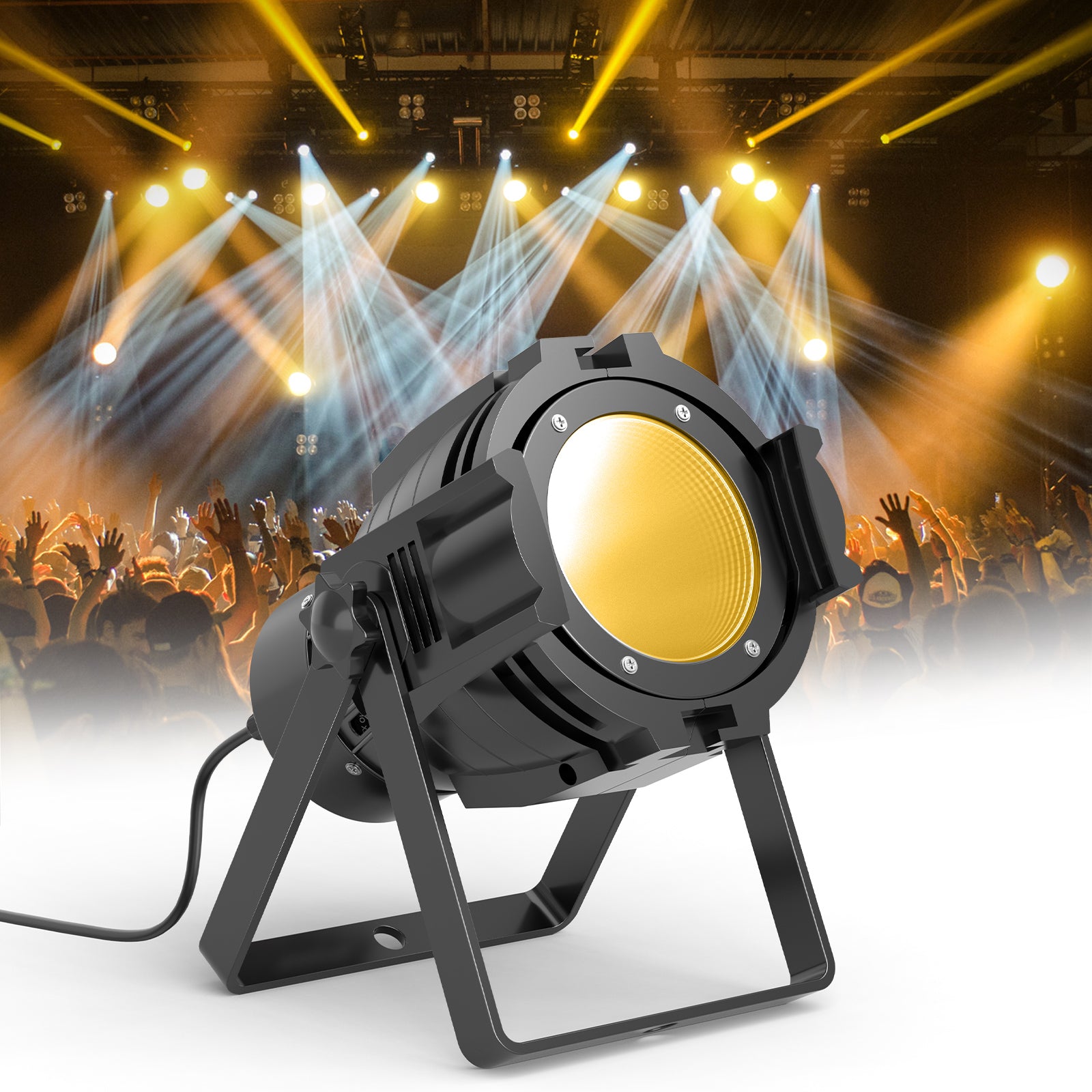 LED Round Cob Par Light 80W White + Warm White Live Broadcast Par Light-P39
