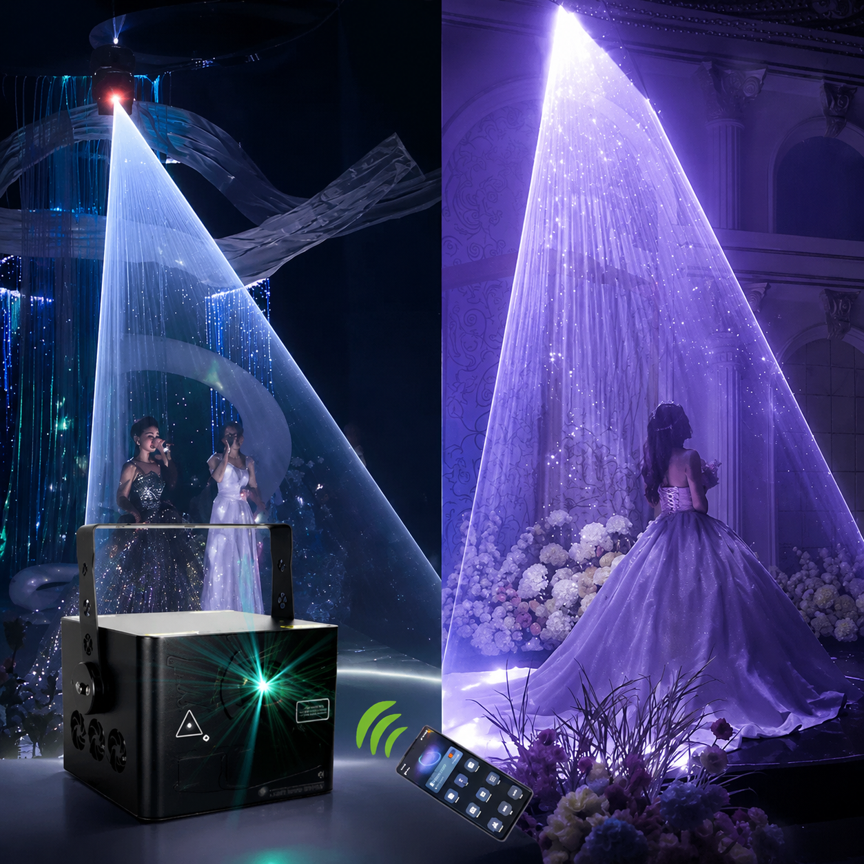 6W-30W Large Bluetooth APP Animation Laser Light - A25