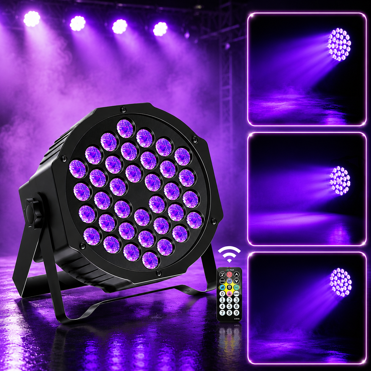 KTVLIGHTS 36W UV LED DJ Stage PAR Light-P69