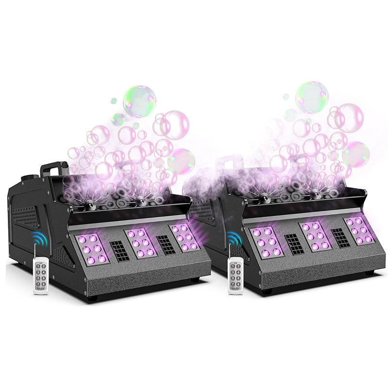 1500W LED RGB Smoke Bubble Machine with Remote Control-Y5