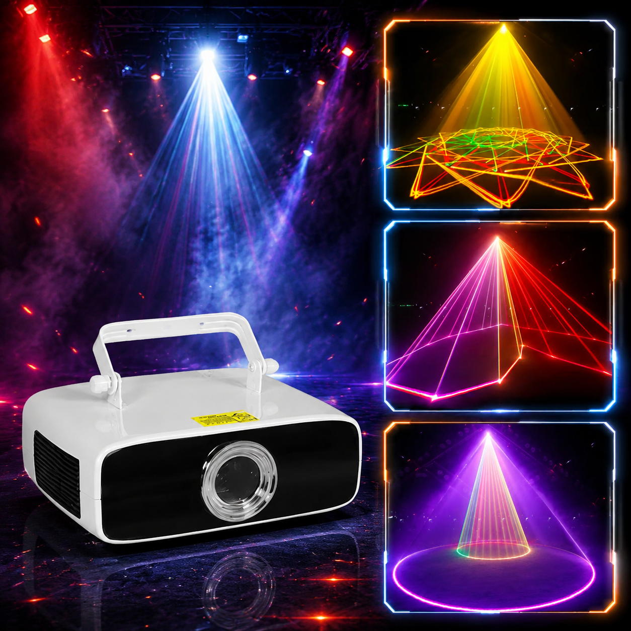 KTVLIGHTS RGB laser pattern lights, suitable for DJ parties and stage performances-A10