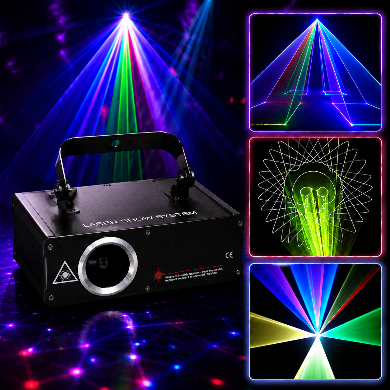 KTVLIGHTS Full-color animated laser light, suitable for DJ parties and nightclubs-A30