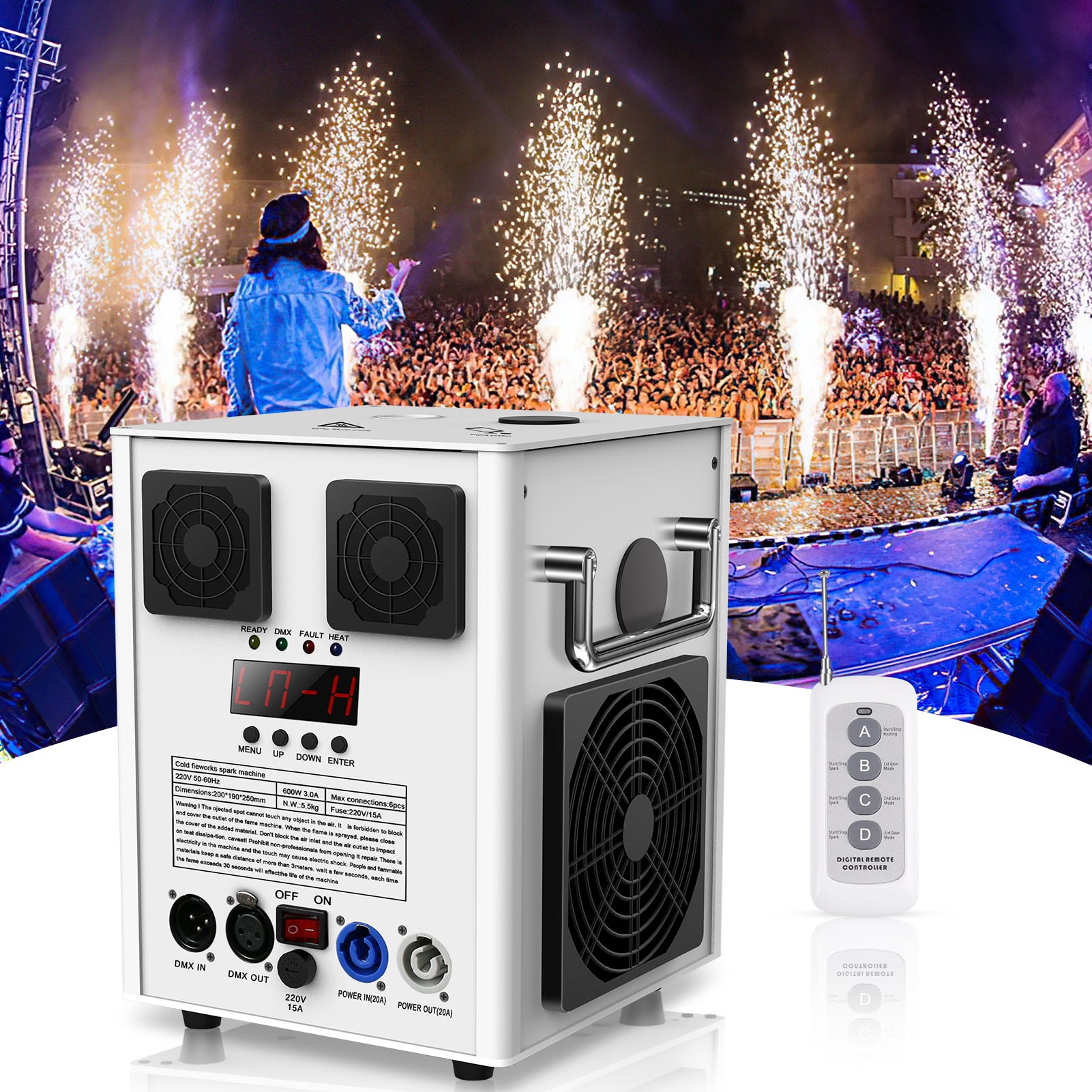 Fireworks fountain machine cold spark machine-H1
