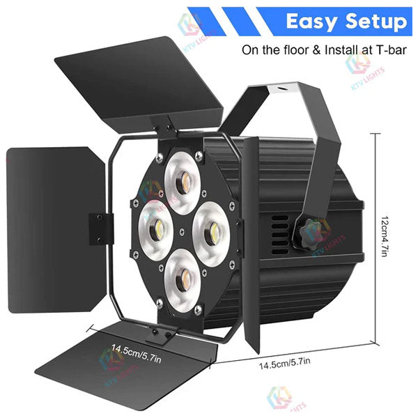 120W LED PAR light COB spotlight with shade-P5