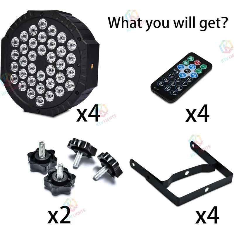 72W RGB Rechargeable Par Light-P10