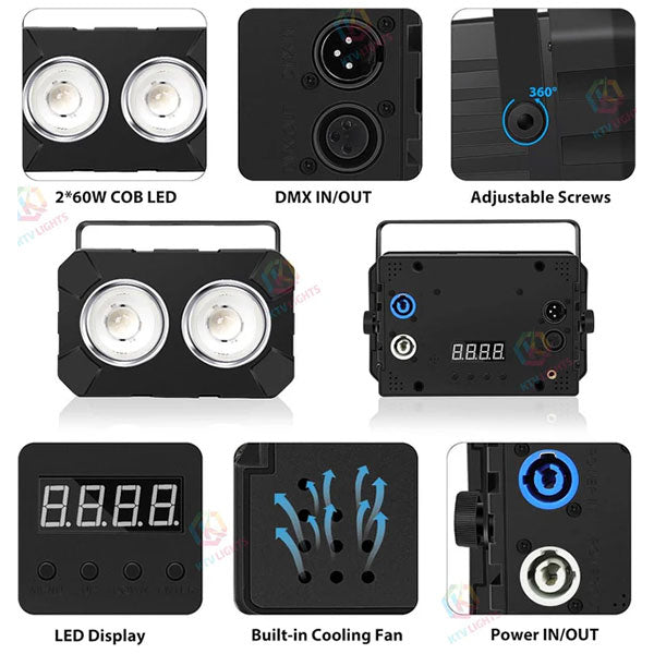 2x60w RGBW 4IN1 Wash Par Light-P11