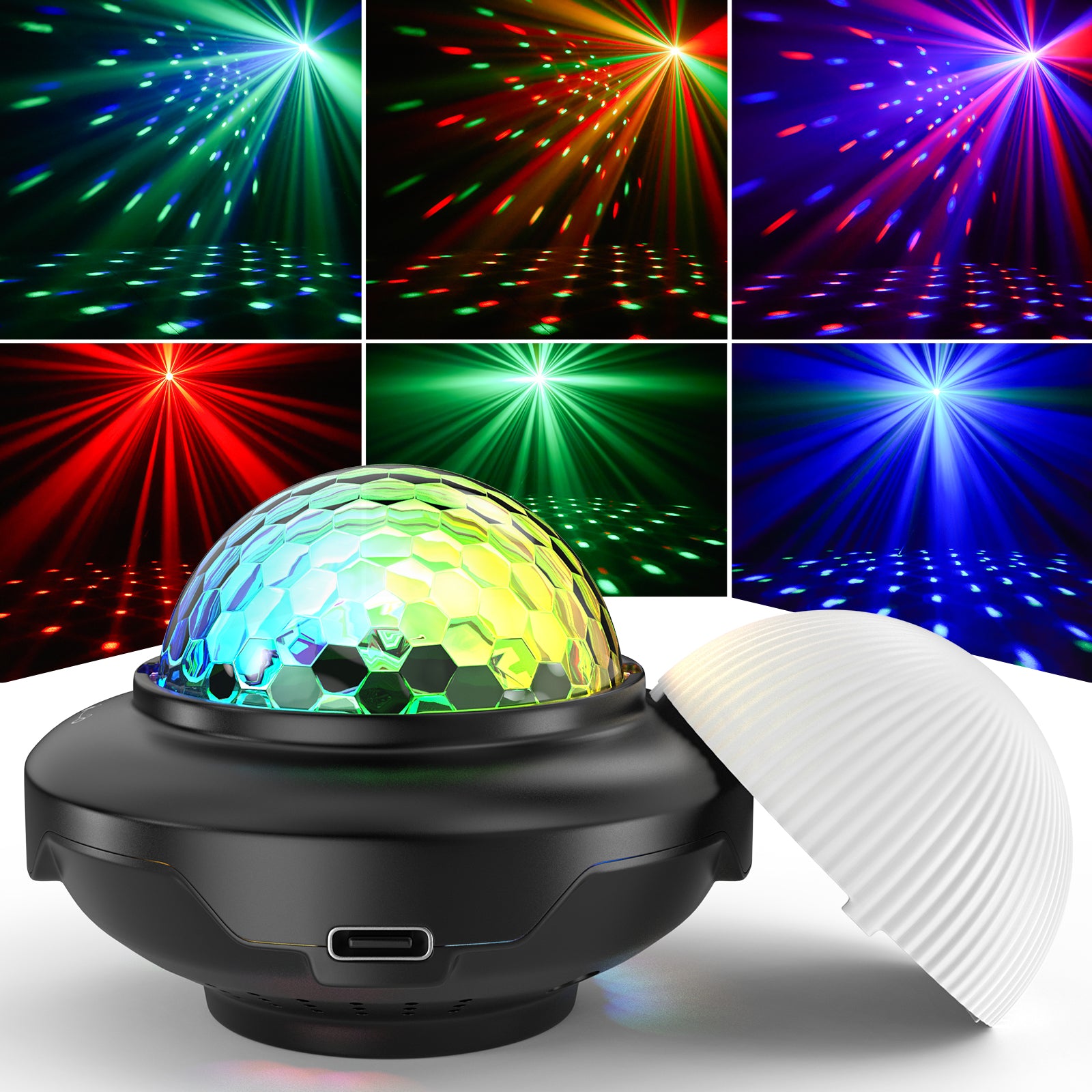 Mini USB Rechargeable Magic Ball Disco Light-C2