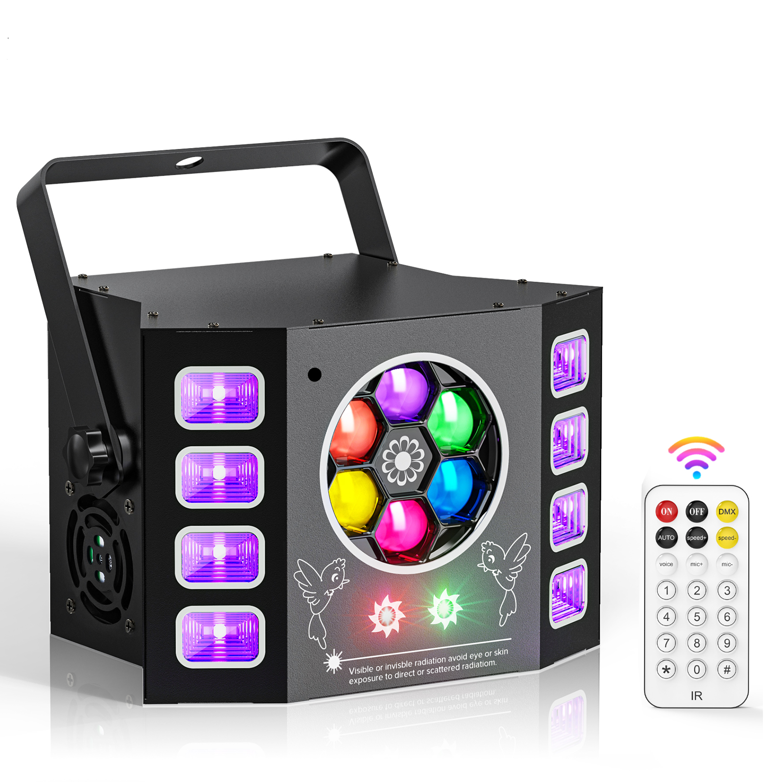 100W Bee Eye Strobe Stage Light 4-in-1 RGBW LED - E38