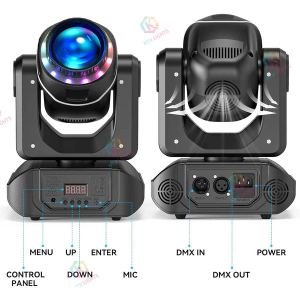 120W luz de palco padrão luz de efeito 8 cores - E41