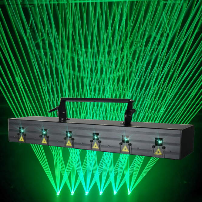 18W New Six-Eye Full-Color Scanning Laser Light - B37