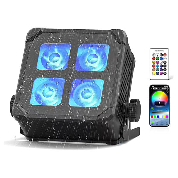 IP65 waterproof battery led 4x15w RGBW par light-P15