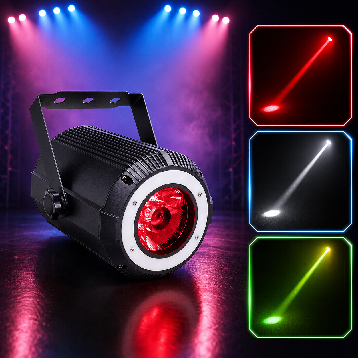 KTVLIGHTS 60W RGBW 7/11CH DMX512 Aviation PAR Light-P73