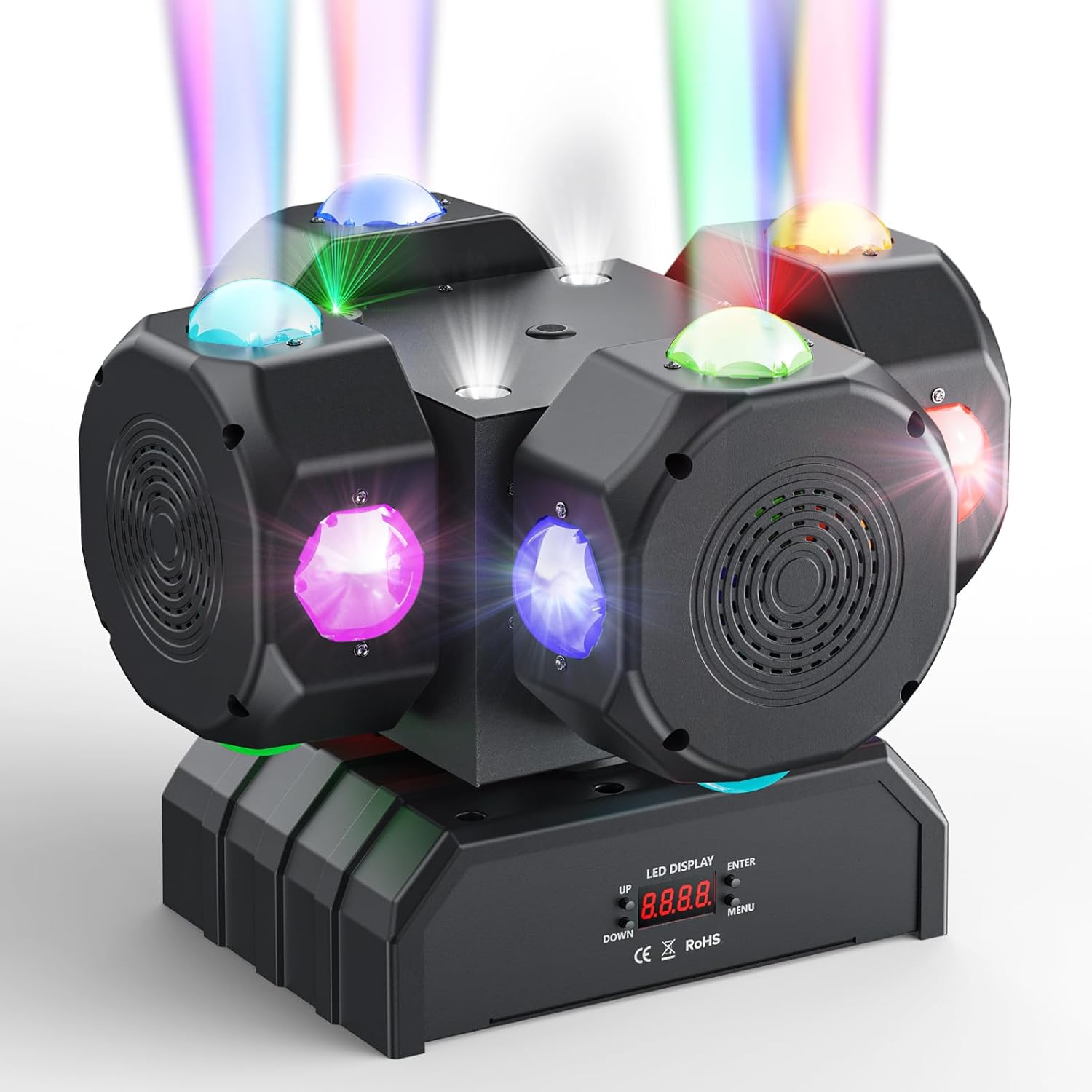16-Piece 200W RGBW DMx512 Disco Moving Head Light - E49