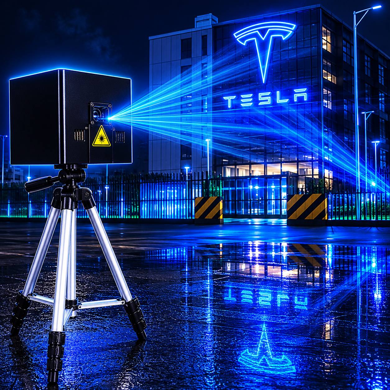 Rechargeable APP-Controlled Laser Projector with Flight Case-A9