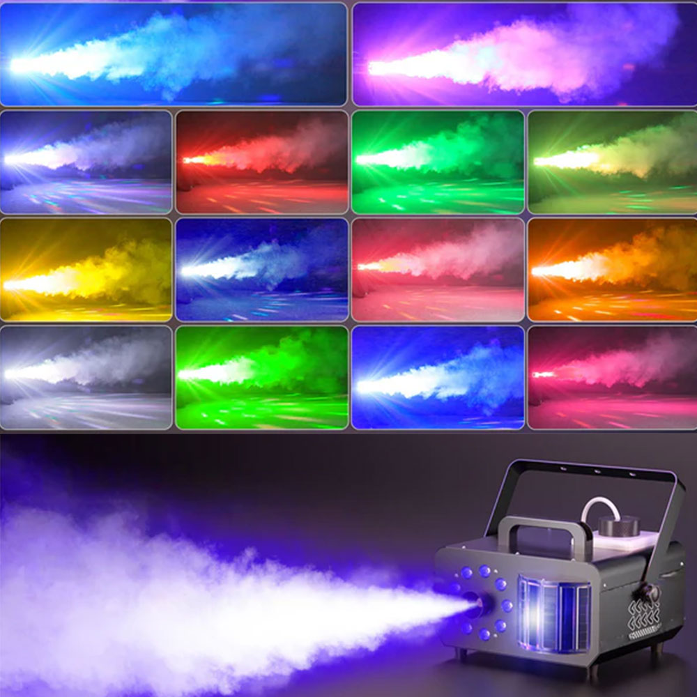 1200W RGB 9 LED Magic Ball Effect Smoke Machine-Y7