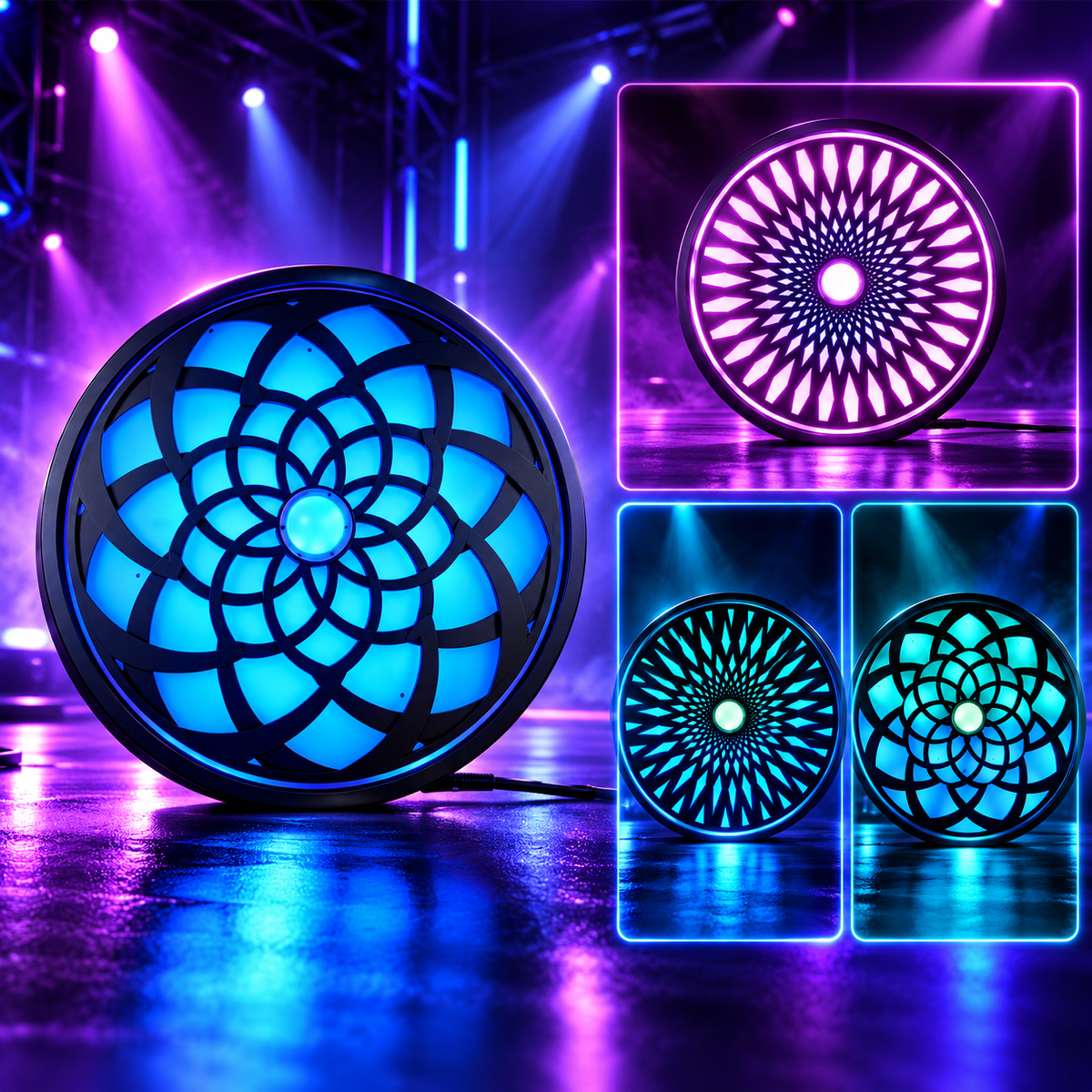 KTVLIGHTS 35W RGBW DMX512 Infinite Rotation Stage Light-F5