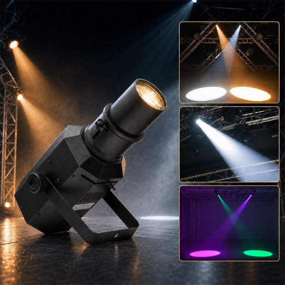KTVLIGHTS Mini LED Zoom Profile Spotlight for Stage & Wedding-J7