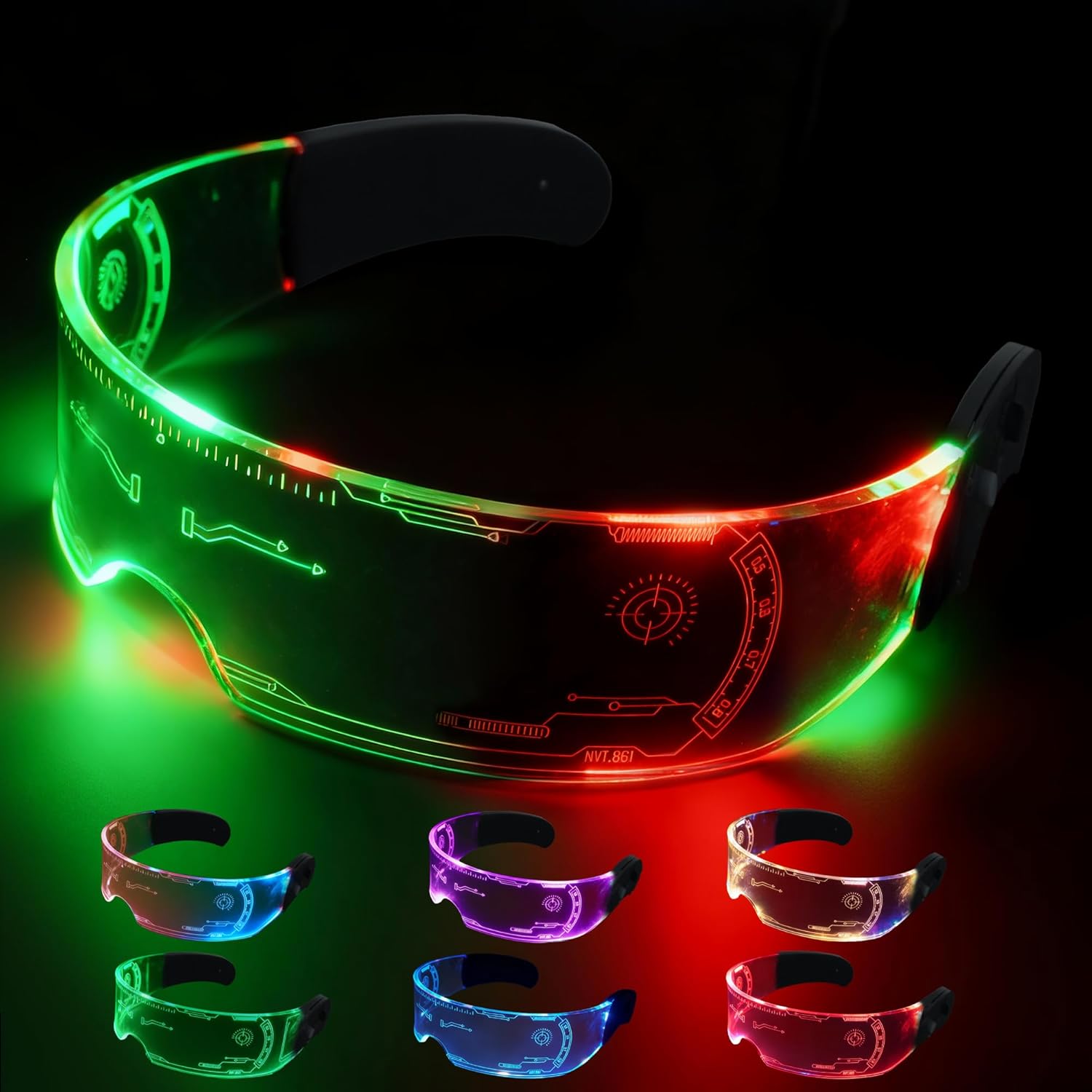 Colorful LED luminous glasses-M3