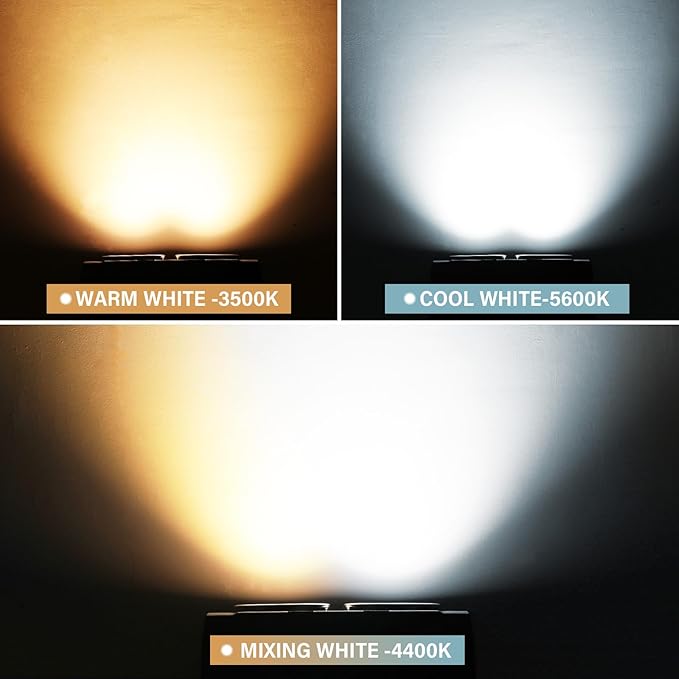2x60W Cob 2-Eye Cool White + Warm White Par Light-P43