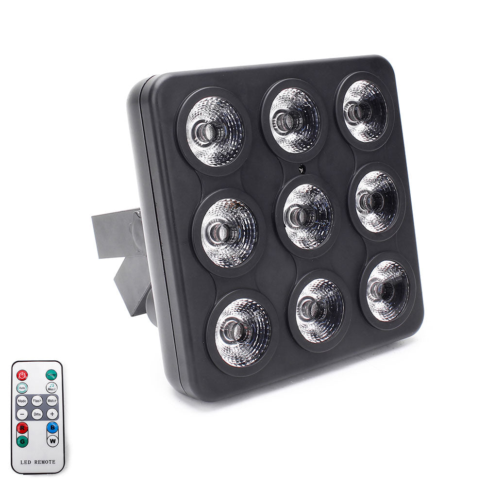 9 LED remote control square par light stage light-P28