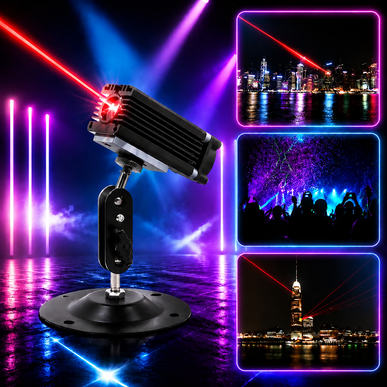 KTVLIGHTS Mini Laser Light – DJ Party Stage Projection Effect-B13