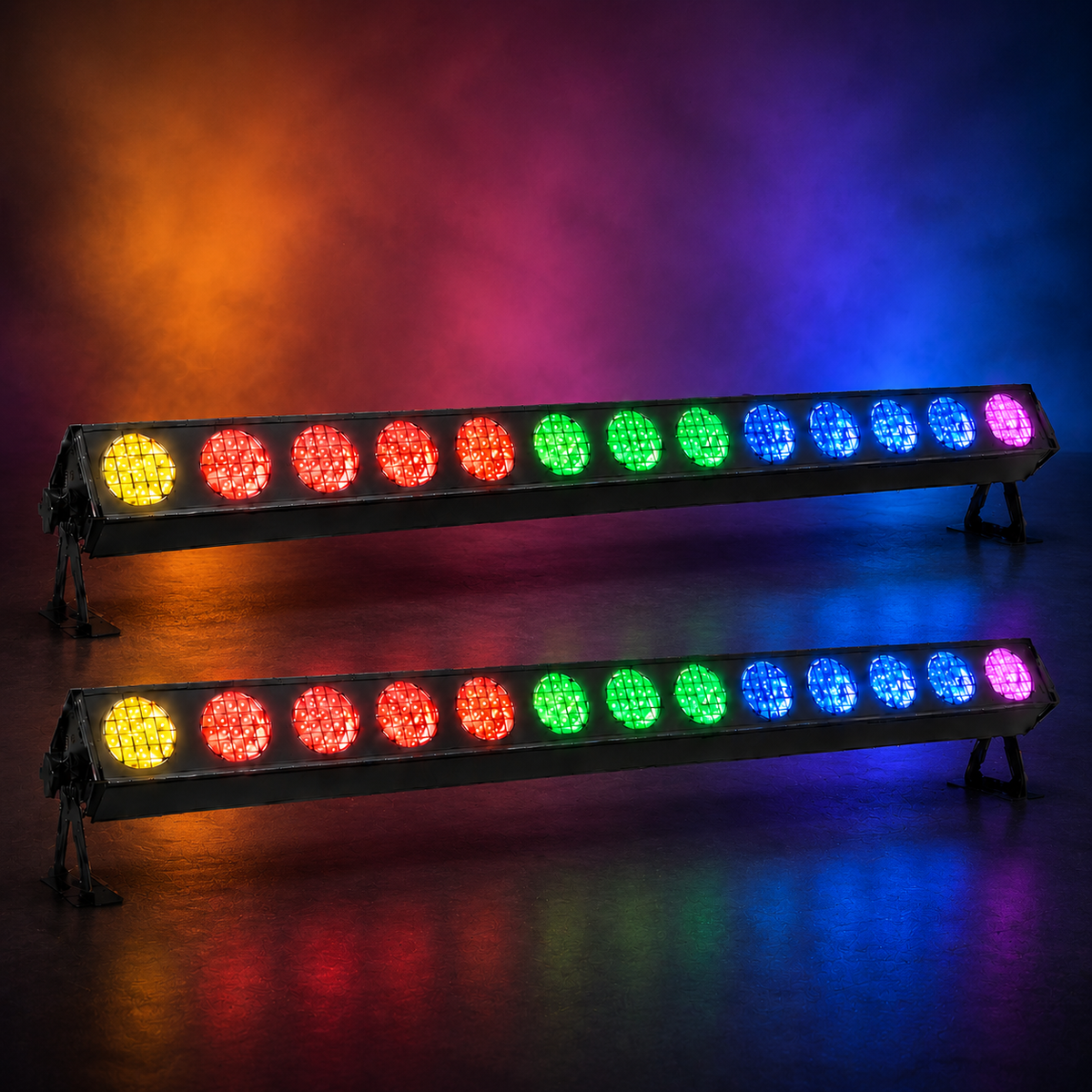 KTVLIGHTS 14x20W 4-in-1 LED DMX Wall Washer Light-X25