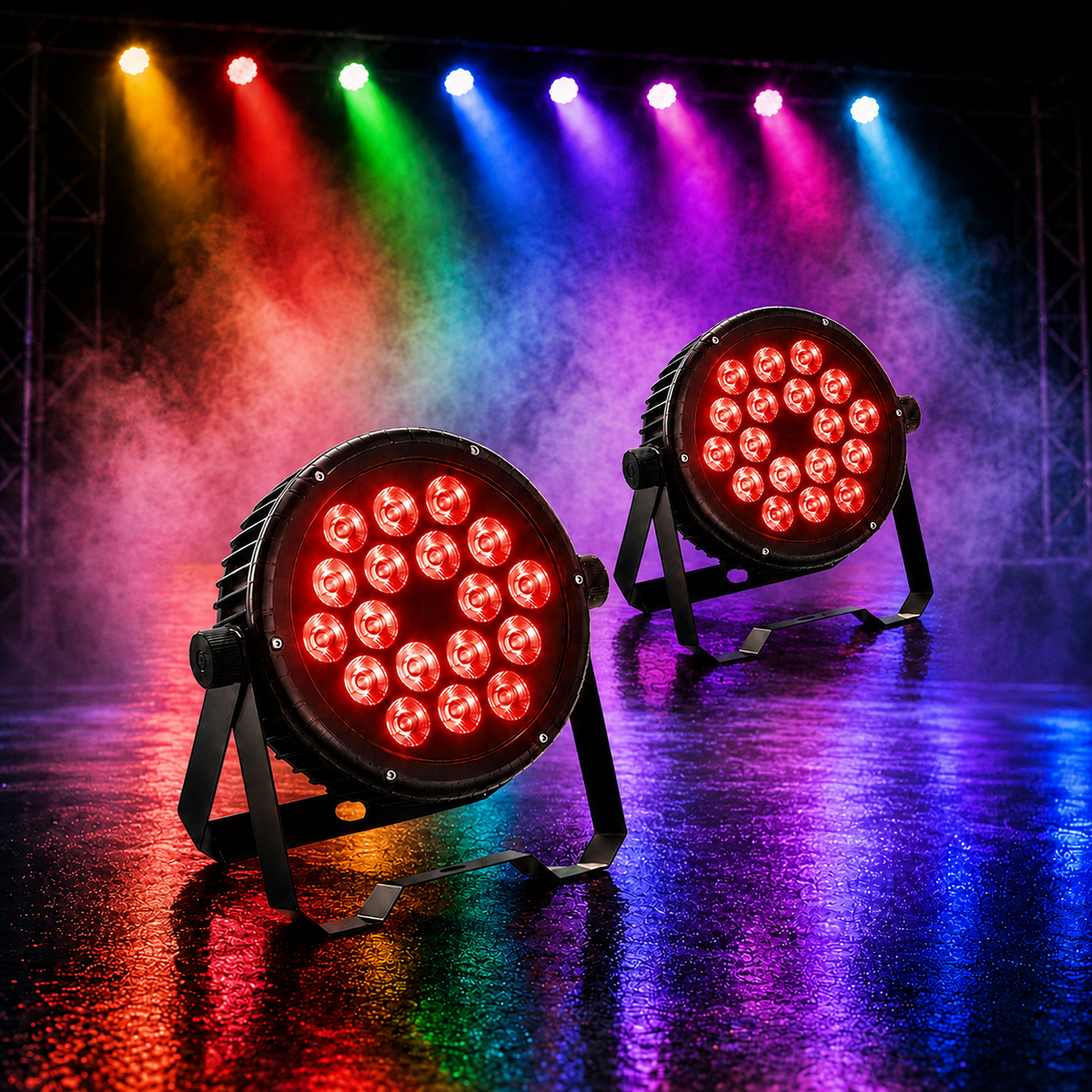 KTVLIGHTS 18x10W 4-in-1 IP65 Waterproof LED PAR Light-P70