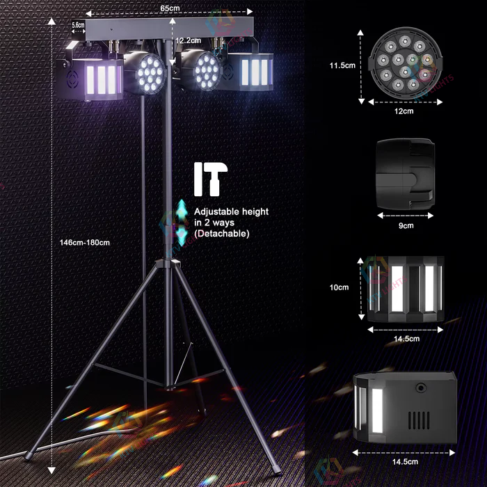 60W 5-in-1 Tripod Stage Light Set - P1