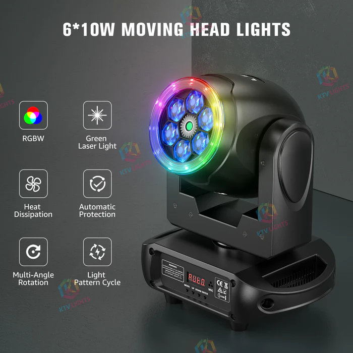 New 90W 6-bee-eye RGBW Moving Head Light - E50