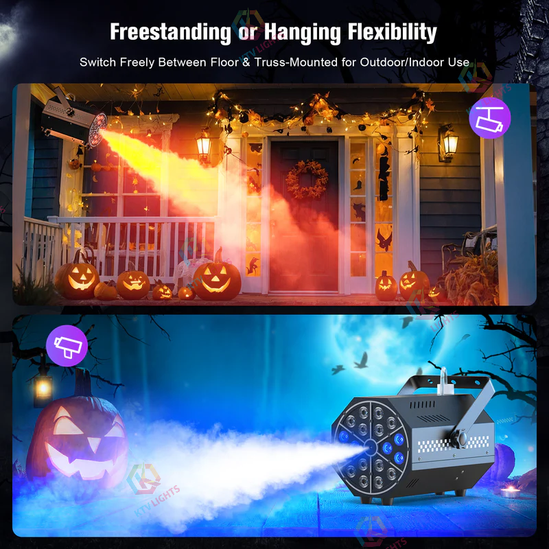 500W 18 LED RGB Halloween Fog Machine-Y2