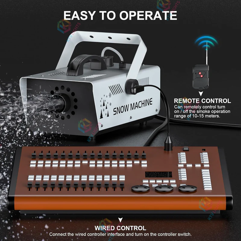 1000W Snow Machine with Remote Control-H3
