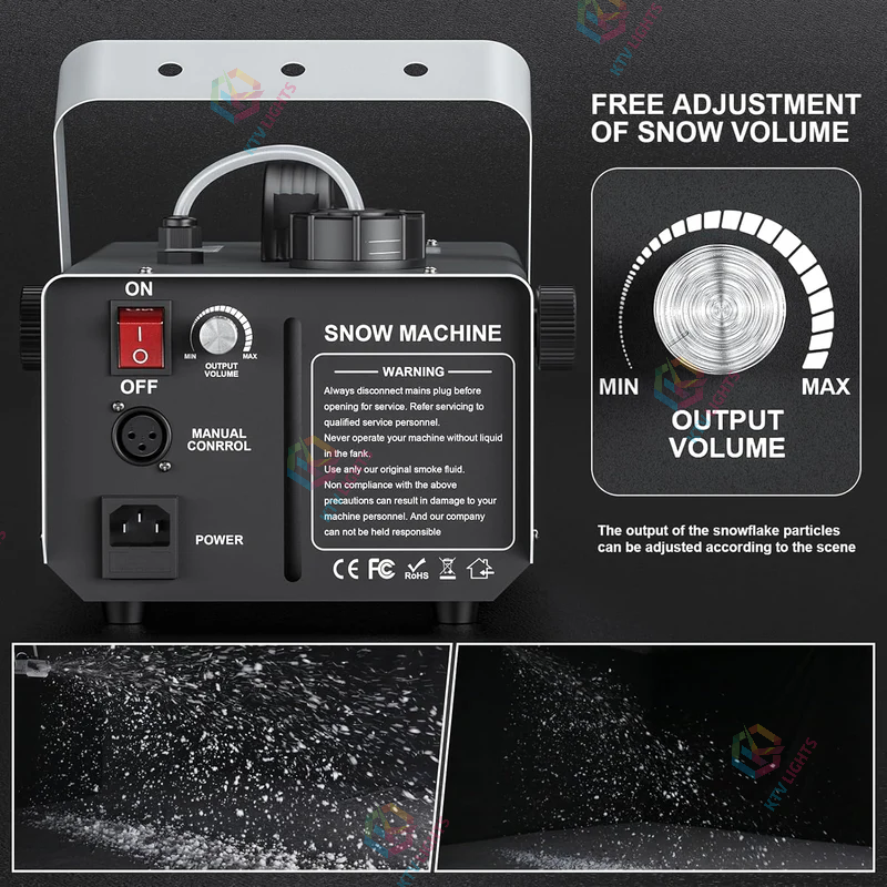 1000W Snow Machine with Remote Control-H3