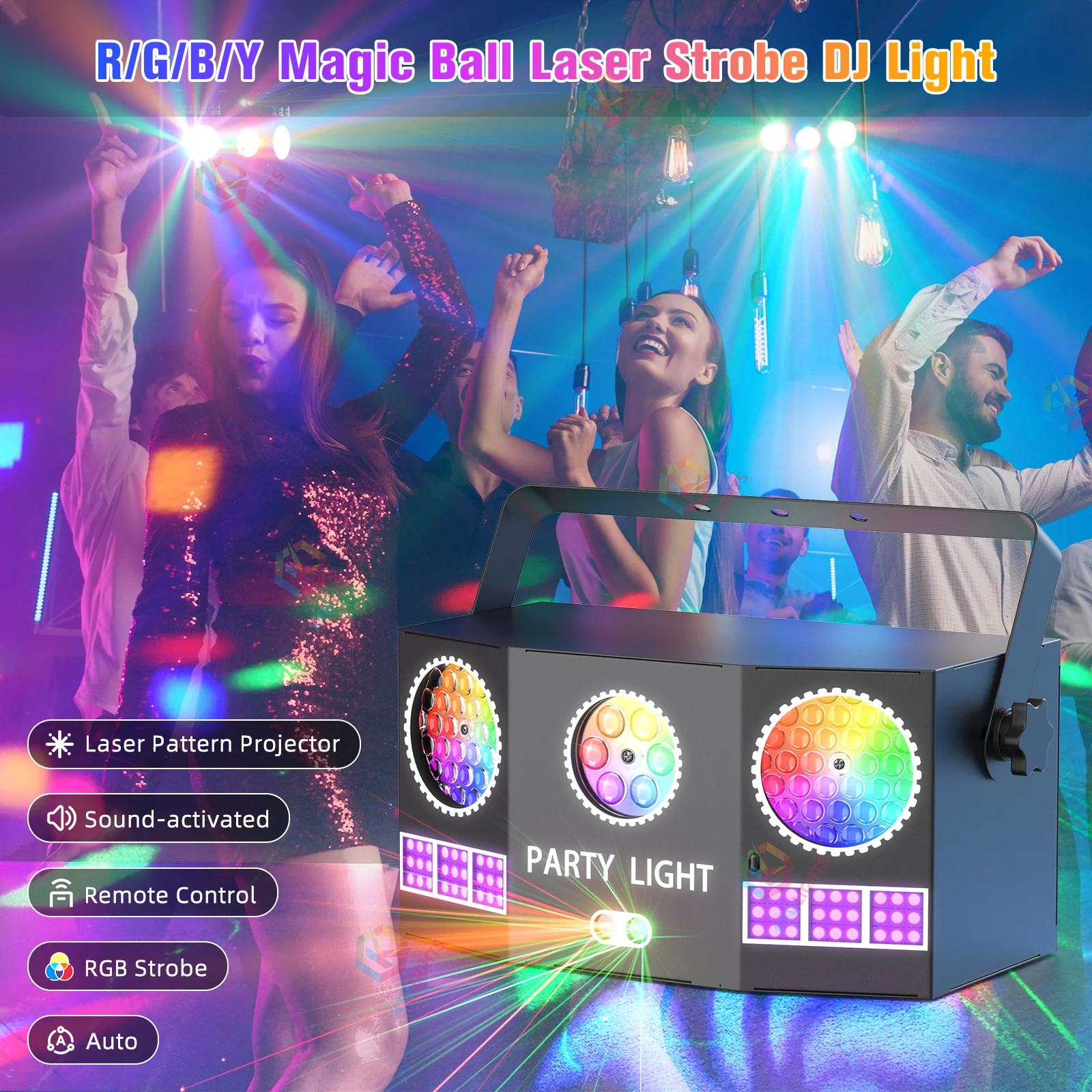 20w LED Magic Ball RG Laser Pattern Effect Party Light-C7