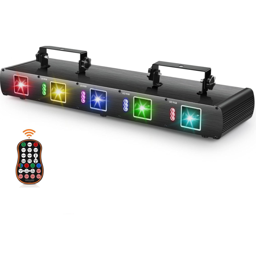 Five-hole RGB pattern scanning laser light B2