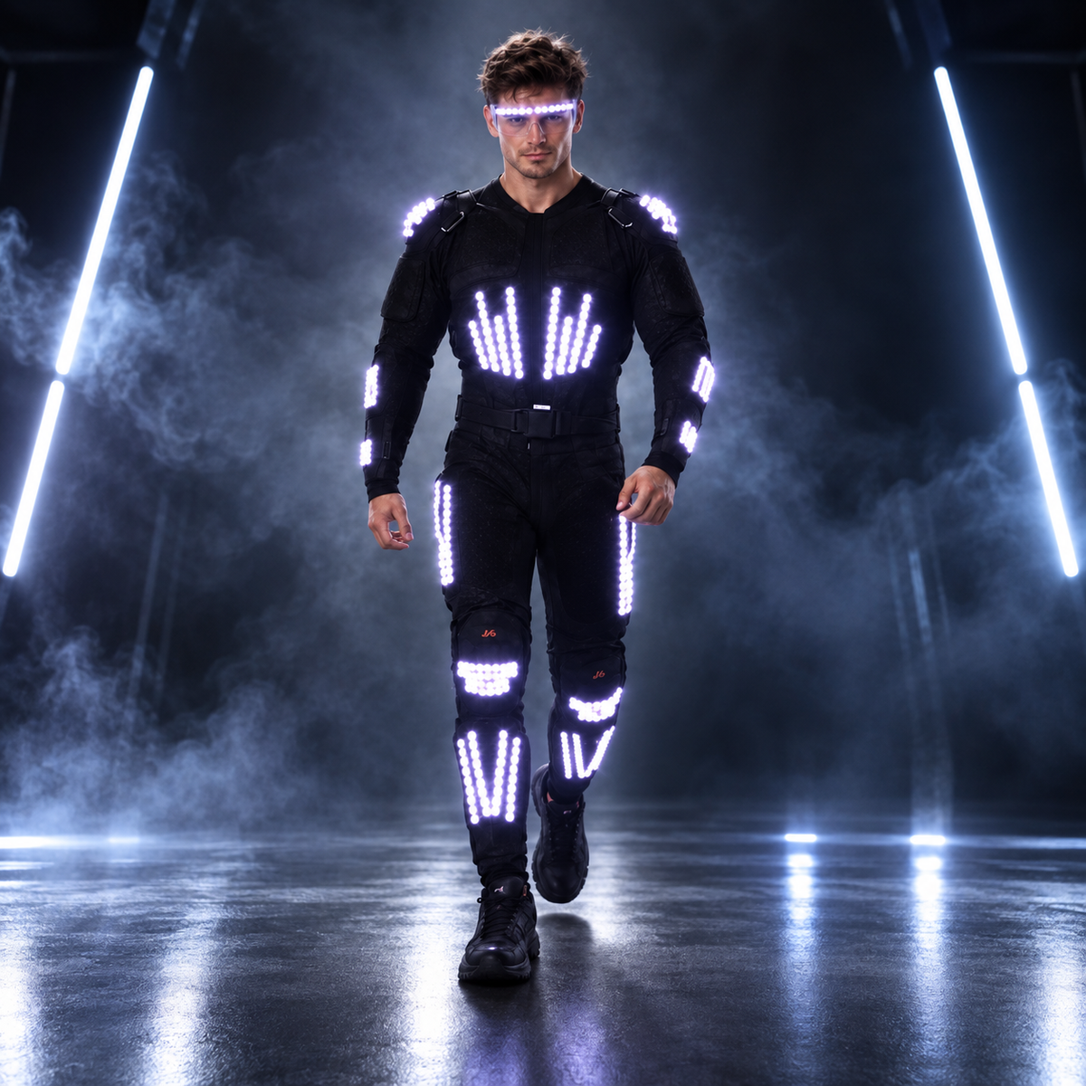 KTVLIGHTS LED Armor Costume for Rave, Cosplay & Stage-M61