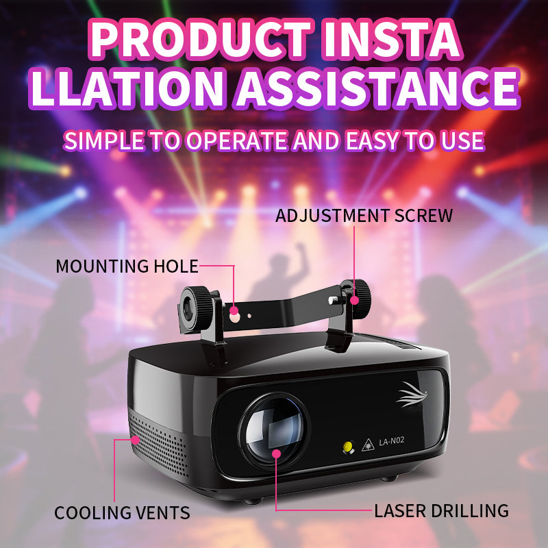 2025 New 3W Strobe Animation Laser Light - A12