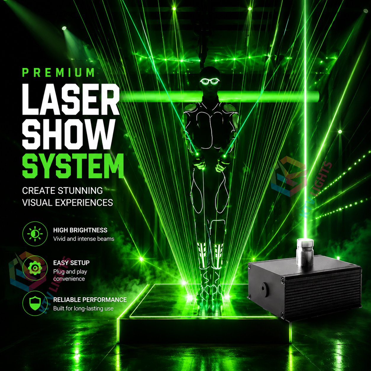 KTVLIGHTS Laser Sword Light Prop for Stage Show Magic Performance Party-M17