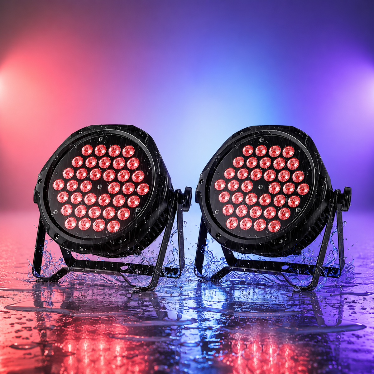 KTVLIGHTS 36-LED RGB 3-in-1 IP65 Waterproof PAR Light-P24
