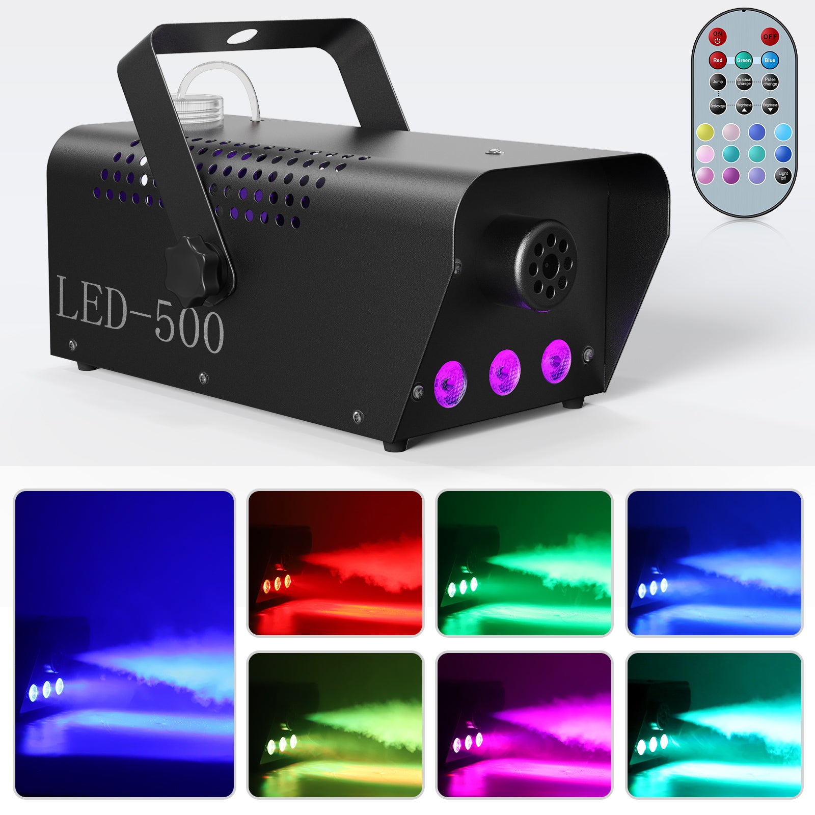 500W RGB Remote Control Smoke Machine-Y6