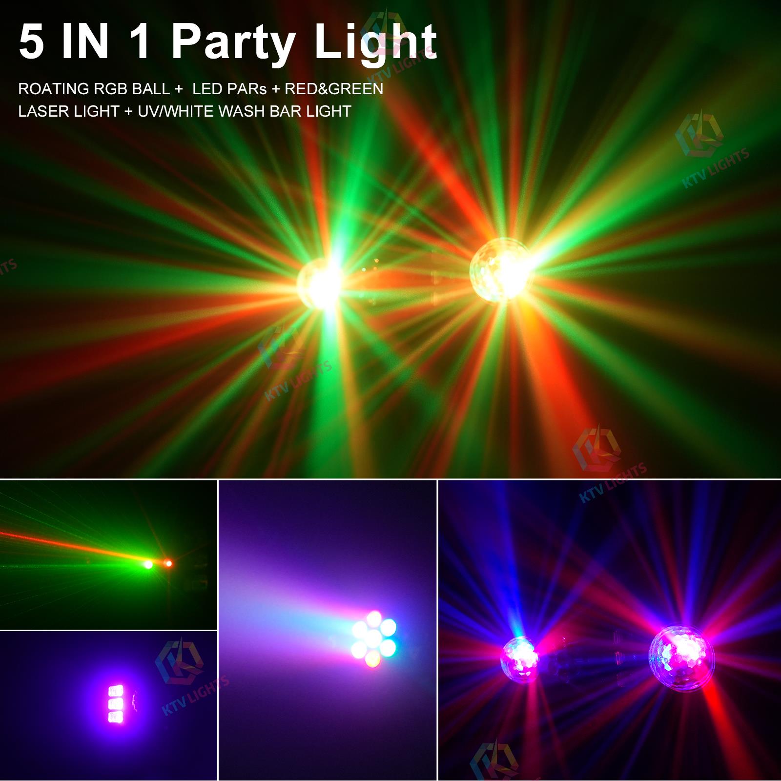 5 in 1 Party Disco Light with Stand-C3