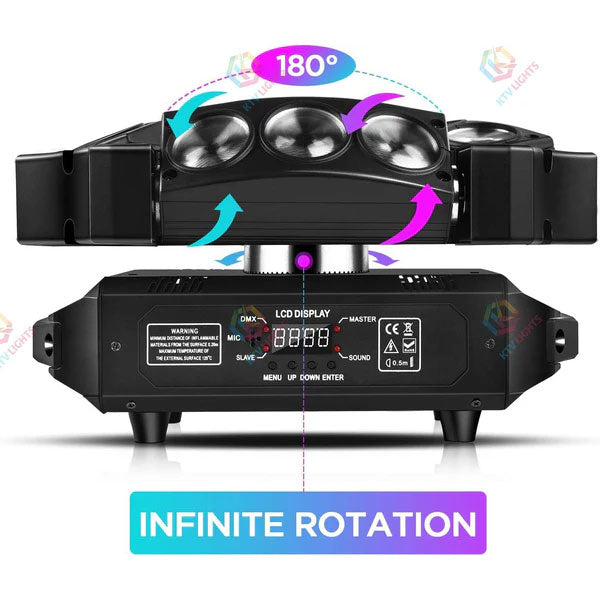 4-in-1 RGB Spider Moving Head Light-E26