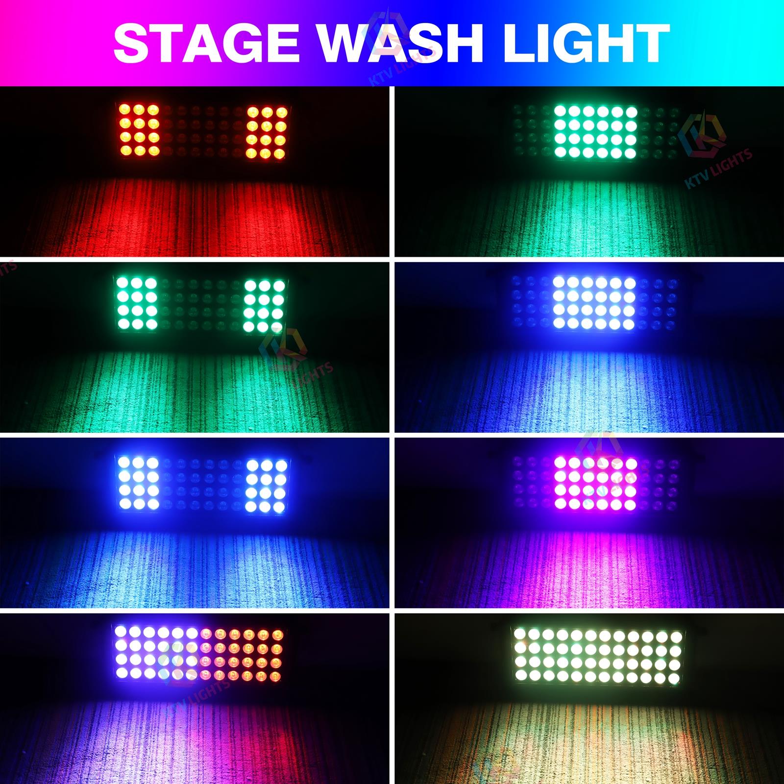 80W 48pcs RGB 3in1 LED Background Wall Washer Light-X7