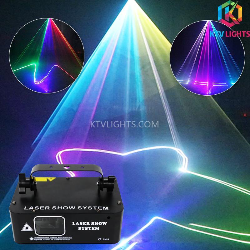 Luz laser de varredura de linha RGB de furo único-B1