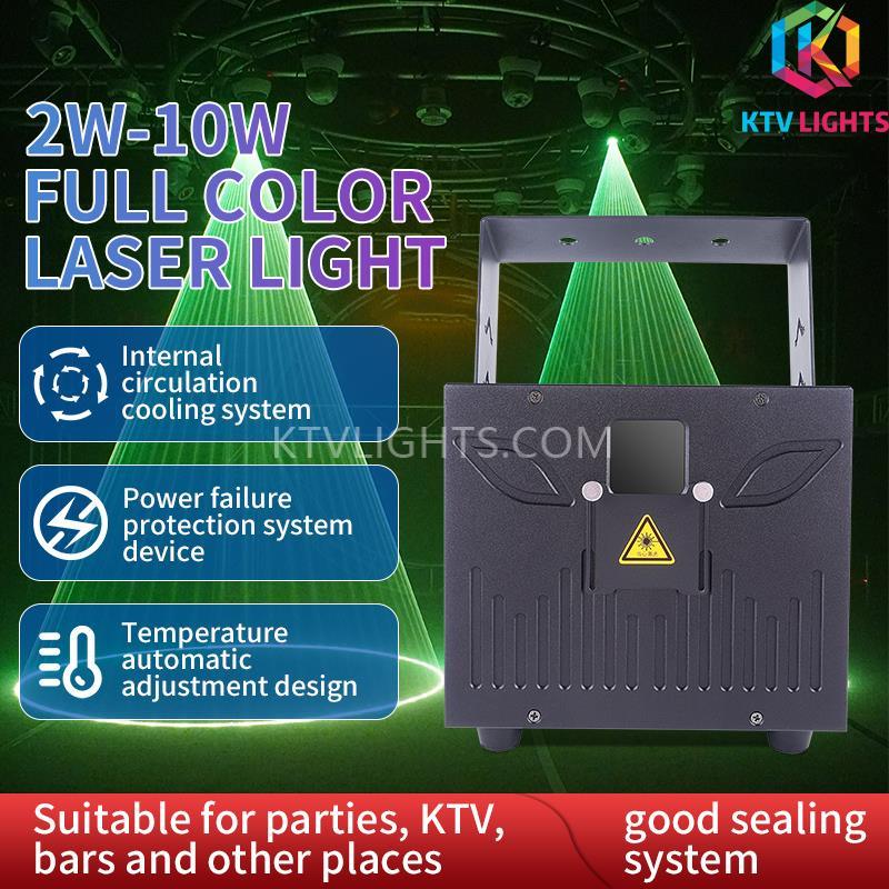 Luz láser de animación 3D 2w-10w-ILDA DMX luz de escenario-A14