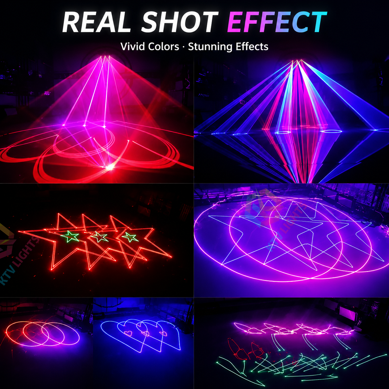 KTVLIGHTS 3W RGB Animation Laser Light for DJ Stages (Built-in 256 Patterns)-A19